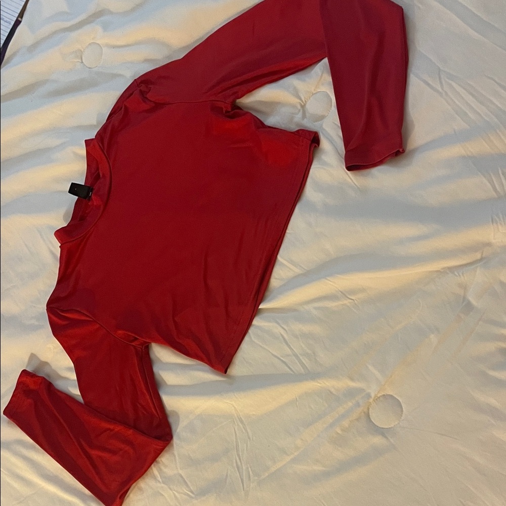 SHEIN Red Crop Top